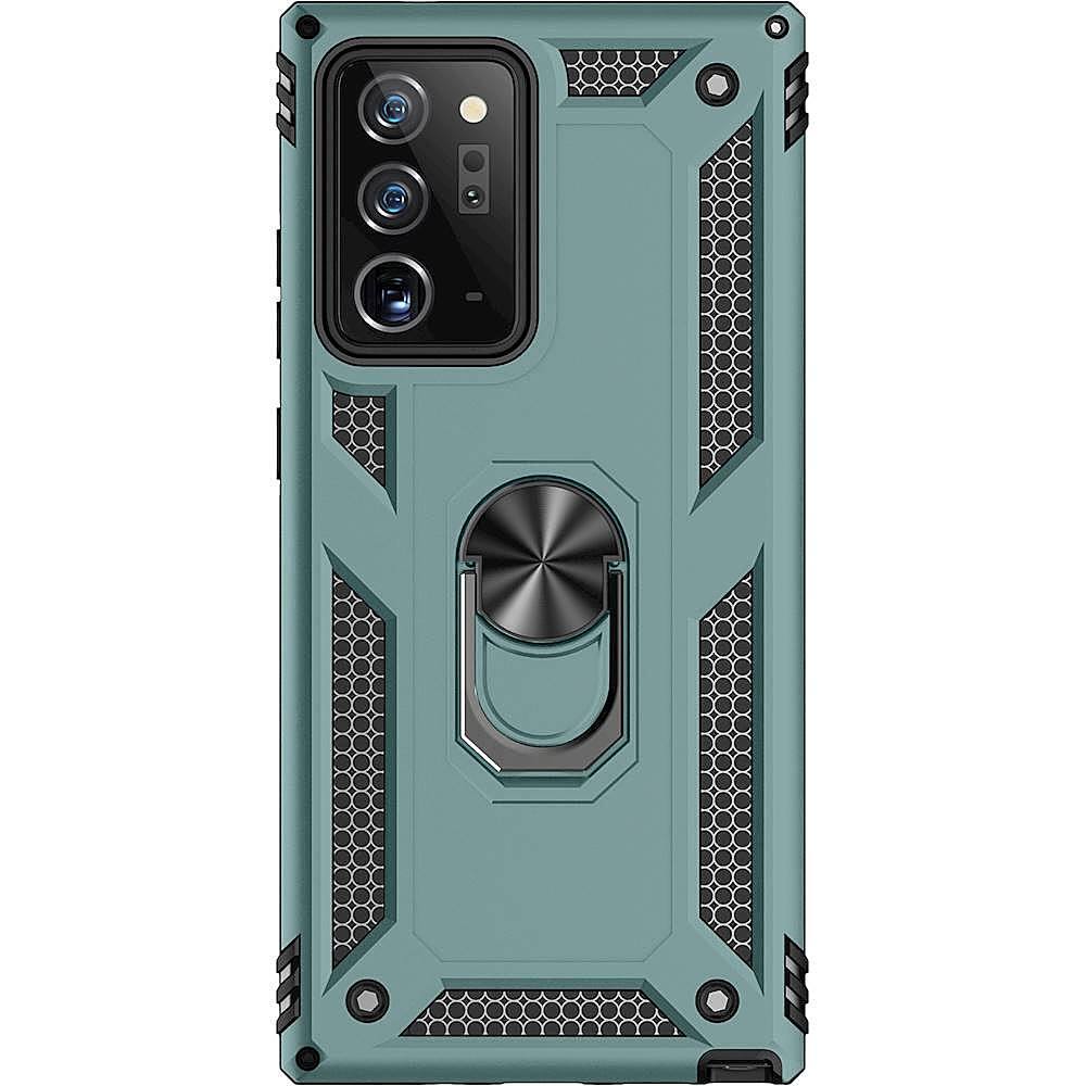 Alt View 1. SaharaCase - Military Kickstand Series Carrying Case for Samsung Galaxy Note20 Ultra - Midnight Green.