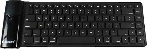 SaharaCase - Flexible Bluetooth Keyboard for Most Tablets and Computers - Black