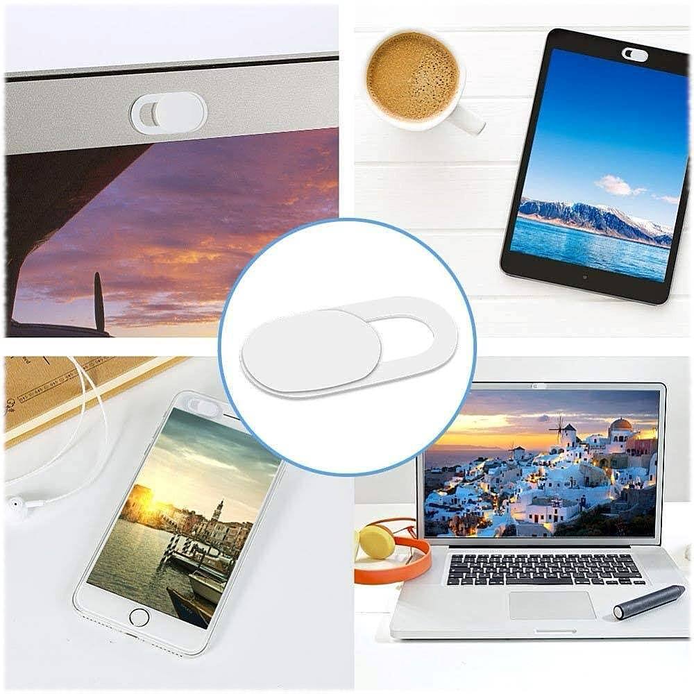 Alt View 11. SaharaCase - Anti-Spy Privacy Camera Webcam Cover (6-Pack) - Silver.