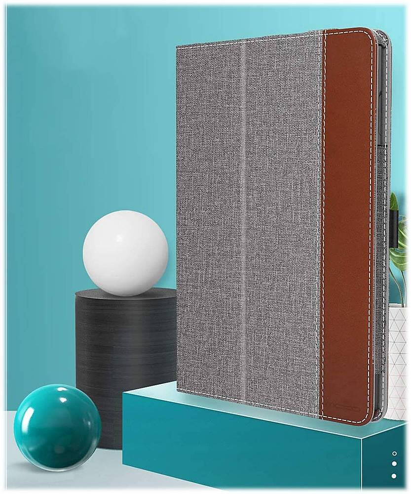 Alt View 12. SaharaCase - Folio Case for Amazon Kindle Fire HD 8 and Fire HD 8 Plus (2020-2024) - Gray.