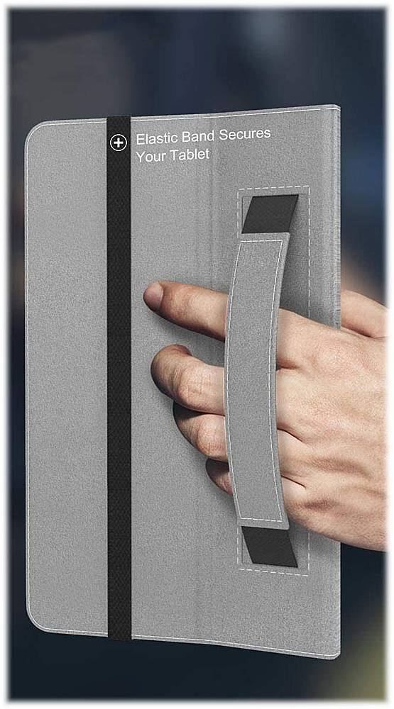 Alt View 17. SaharaCase - Folio Case for Amazon Kindle Fire HD 8 and Fire HD 8 Plus (2020-2024) - Gray.