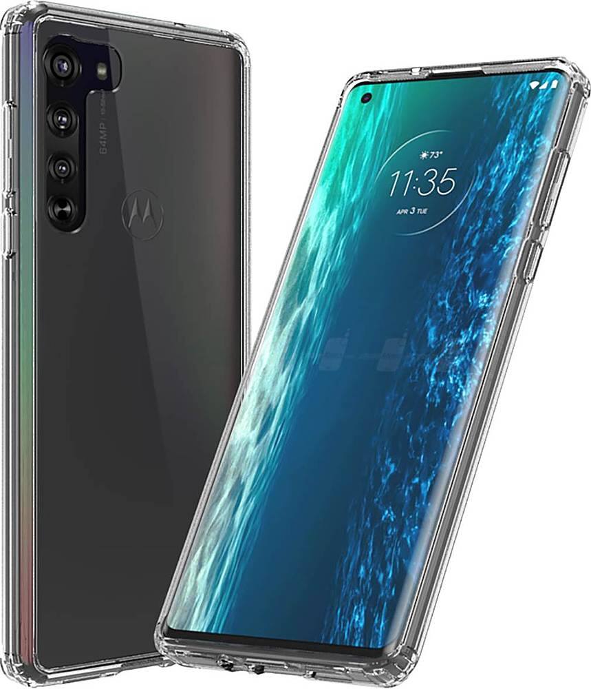 Alt View 17. SaharaCase - Hard Shell Series Case for Motorola Moto Edge 5G - Clear.