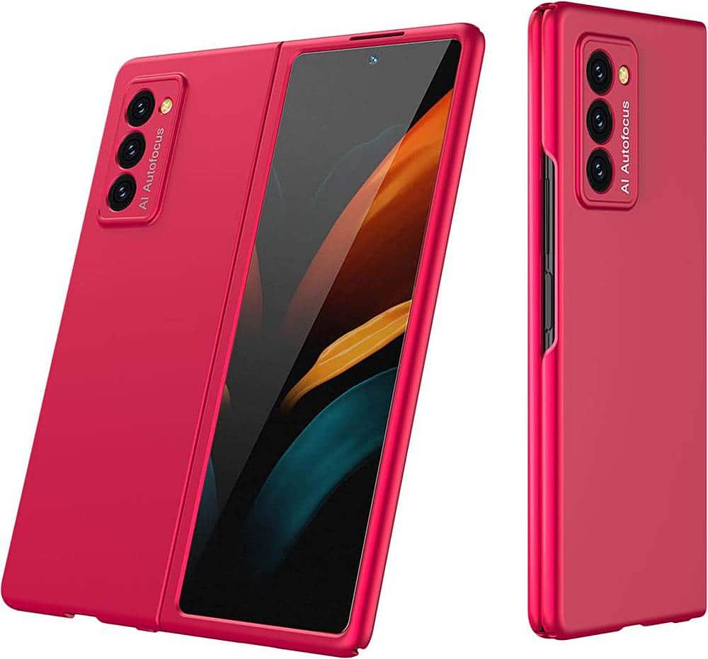 Alt View 11. SaharaCase - Classic Series Carrying Case for Samsung Galaxy Z Fold2 5G - Red.