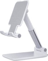 SaharaCase - Foldable Stand for Most Cell Phones and Tablets up to 10" - White - Left_Zoom