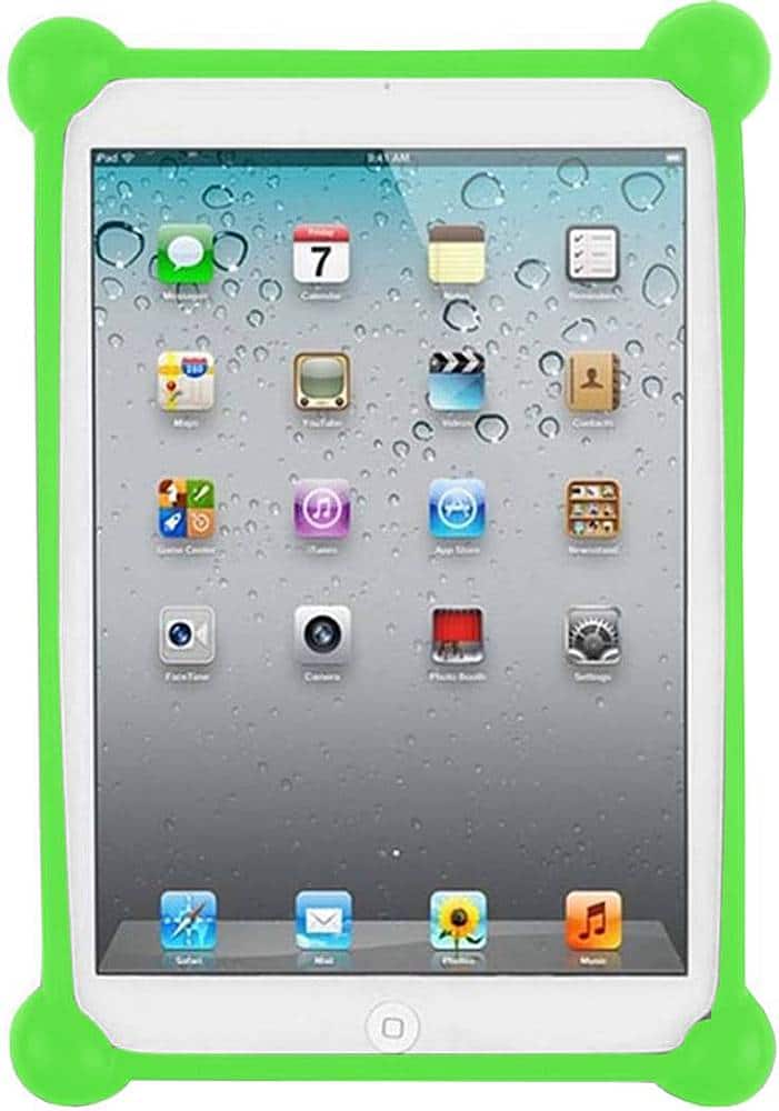 Best Buy SaharaCase Bumper Case for Most Tablets up to 8" Green SBUNV