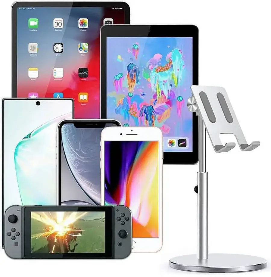 Alt View 17. SaharaCase - Mount for Most Cell Phones and Tablets - Silver.