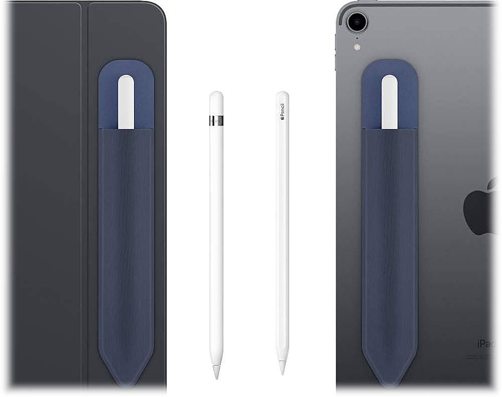 Alt View 13. SaharaCase - Adhesive Pouch Case for Apple Pencil and Samsung Stylus Pen - Blue.