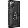 Angle. SaharaCase - Military Kickstand Series Carrying Case for Samsung Galaxy Note20 - Black.