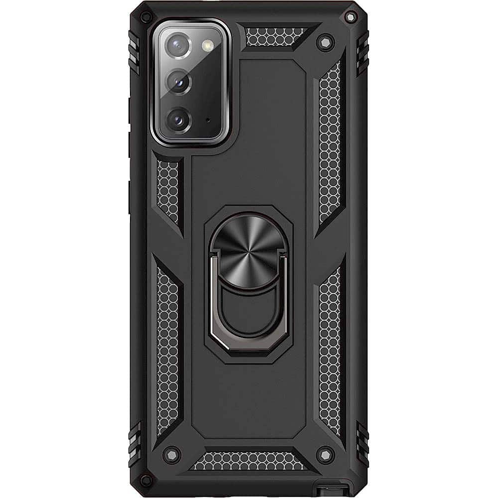 Alt View 1. SaharaCase - Military Kickstand Series Carrying Case for Samsung Galaxy Note20 - Black.