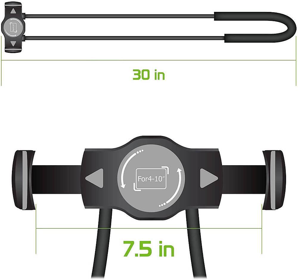 Alt View 14. SaharaCase - Gooseneck Flexible Holder for Most Cell Phones and Tablets - Black.