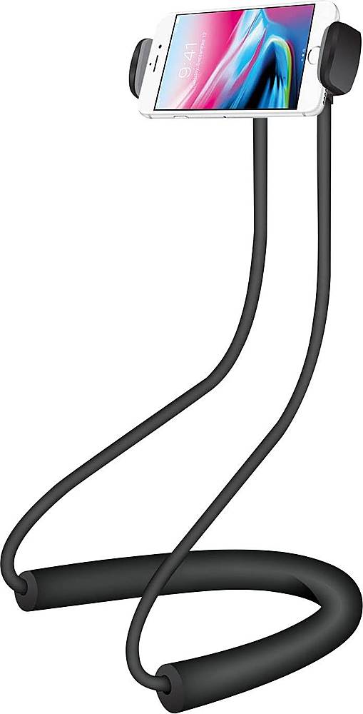 Left. SaharaCase - Gooseneck Flexible Holder for Most Cell Phones and Tablets - Black.