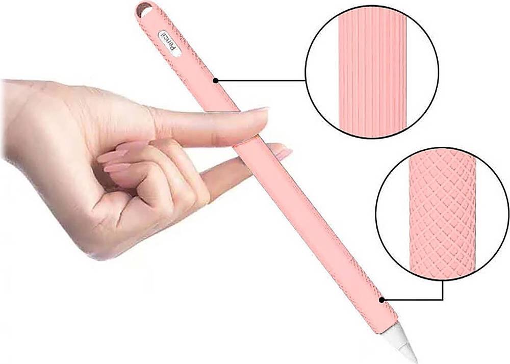 Alt View 12. SaharaCase - Silicone Grip Case for Apple Pencil (2nd Generation) and Pencil Pro - Pink.