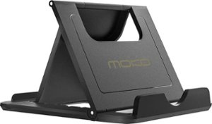 SaharaCase - Foldable Stand for Most Cell Phones and Tablets up to 10" - Black - Angle_Zoom