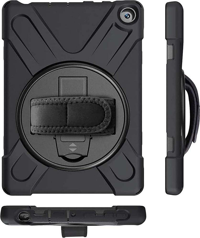 Alt View 12. SaharaCase - Protective Case for Amazon Kindle Fire HD 8 and HD 8 Plus (2022-2024) - Black.