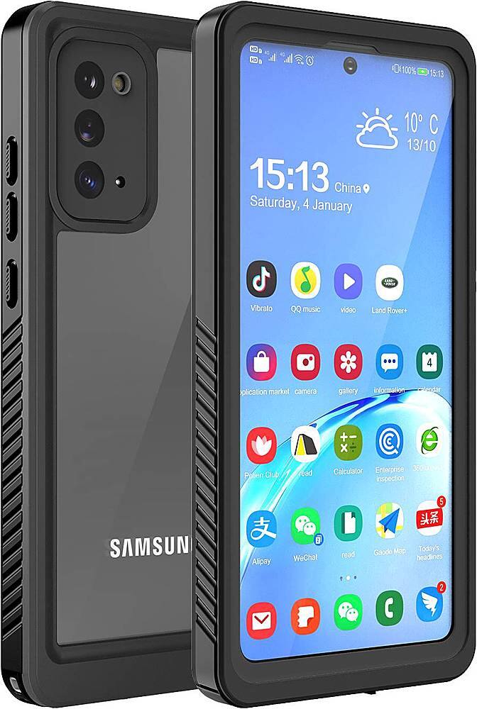 Alt View 11. SaharaCase - Water-Resistant Carrying Case for Samsung Galaxy Note20 5G - Black.