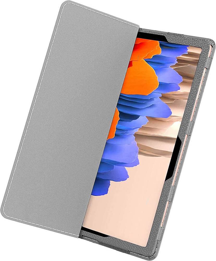 Alt View Zoom 12. SaharaCase - Folio Case for Samsung Galaxy Tab S7 and Tab S8 - Gray.
