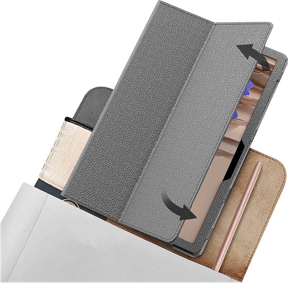 Alt View 13. SaharaCase - Folio Case for Samsung Galaxy Tab S7 and Tab S8 - Gray.