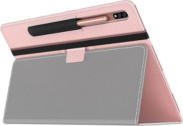 SaharaCase - Folio Case for Samsung Galaxy Tab S7 Plus - Pink - Left_Zoom