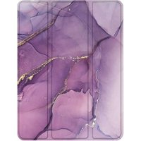 SaharaCase - Folio Case for Apple iPad 10.2 (8th Generation 2020) and (9th Generation 2021) - Purple Marble - Front_Zoom