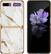 Alt View 14. SaharaCase - Luxury Carrying Case for Samsung Galaxy Z Flip and Z Flip 5G - White/Gold.