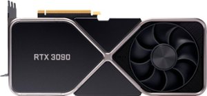 NVIDIA GeForce RTX 3090 24GB GDDR6X  PCI Express 4.0 Graphics Card - Titanium and Black - Front_Zoom