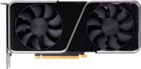 Front. NVIDIA - GeForce RTX 3070 8GB GDDR6 PCI Express 4.0 Graphics Card - Titanium and black.