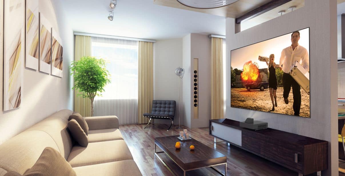 Alt View 11. Epson - 120" EpiqVision Ultra LS500 4K via Upscaling PRO-UHD Short Throw Laser Projector with HDR (screen included) - Black.