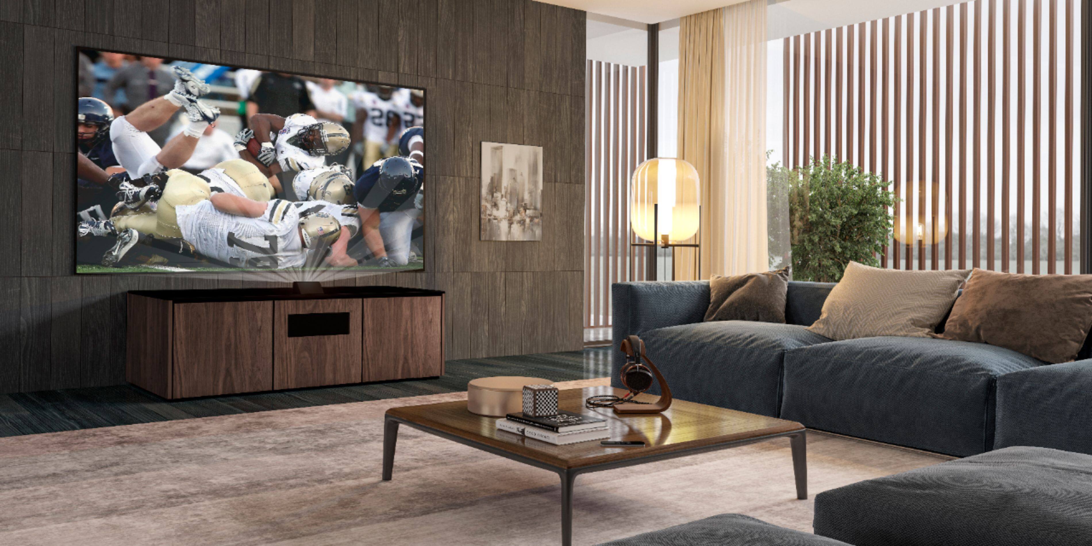 Alt View 15. Epson - 100" EpiqVision™ Ultra LS500 Short Throw Laser Projection TV (screen included) 4K PRO-UHD, HDR, 4000 lumens - Black.