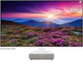 Front Zoom. Epson - 120" EpiqVision™ Ultra LS500 Short Throw Laser Projection TV (screen included) 4K PRO-UHD, HDR, 4000 lumens - White.