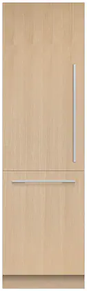 Fisher & Paykel - 24in. 12.1 cu.ft. Bottom-Freezer Built-In Column Refrigerator with Stainless Interior and Internal Ice and Water - Custom Panel Ready