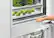 Alt View 13. Fisher & Paykel - 24in. 12.1 cu.ft. Bottom-Freezer Built-In Column Refrigerator with White Interior and Internal Water Dispenser - Custom Panel Ready.