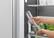Alt View 4. Fisher & Paykel - 24in. 12.1 cu.ft. Bottom-Freezer Built-In Column Refrigerator with White Interior and Internal Water Dispenser - Custom Panel Ready.