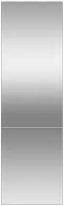 Fisher & Paykel - 24 In. Door Panel for Left Hinge Bottom Mount Refrigerator - Stainless Steel