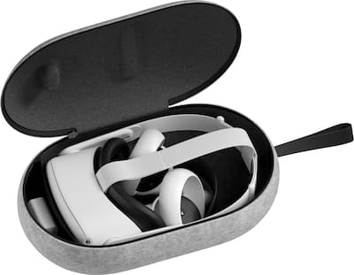 Meta Quest 2 Carrying Case Gray 301-00369-01 - Best Buy Meta Quest 2 Carrying Case Gray 301-00369-01 - Best Buy