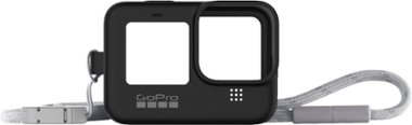 Sleeve and Lanyard for GoPro HERO11 Black/HERO10 Black/HERO9 Black - Black - Angle_Zoom