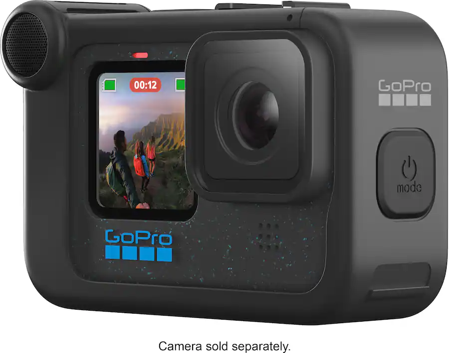 GoPro Media Mod Compatible with HERO13 Black/HERO12 Black/HERO11 Black ...