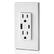 Alt View 12. Leviton - 5.1A/30WT Duplex Tamper-Resistant Outlets with USB A/C Dual Wall Chargers - White.