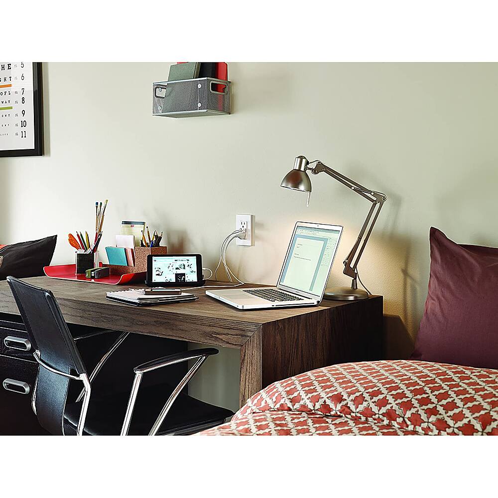 Alt View 13. Leviton - 3.6A/18WT USB DUAL WALL CHRGER - WHITE.