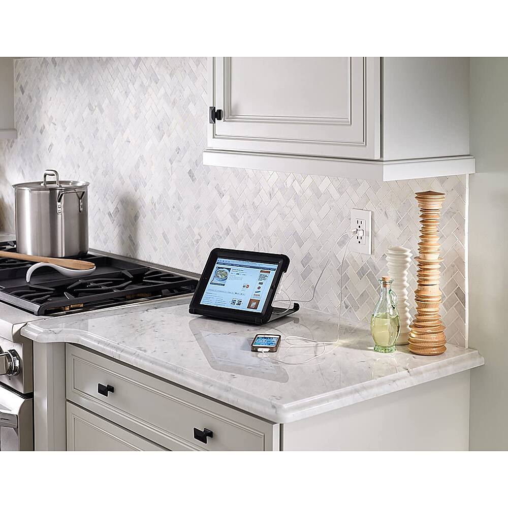 Alt View 14. Leviton - 3.6A/18WT USB DUAL WALL CHRGER - WHITE.