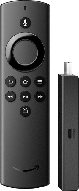 Front Zoom. Amazon - Fire TV Stick Lite with Alexa Voice Remote Lite - Black.