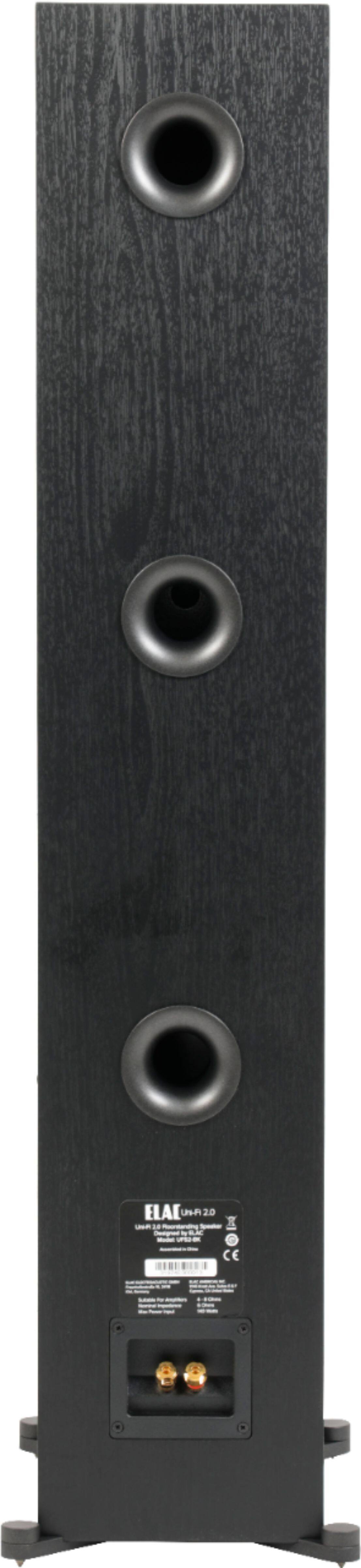 Back. ELAC - Uni-Fi 2.0 Floorstanding Speaker (Each) - Black.
