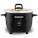 Front. Elite Gourmet - 10-Cup Rice Cooker with Stainless Steel Cooking Pot - black.