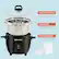 Alt View 12. Elite Gourmet - 10-Cup Rice Cooker with Stainless Steel Cooking Pot - black.