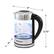Alt View 18. Elite Gourmet - 1.7L Electric Programmable Cordless Glass Kettle - silver.