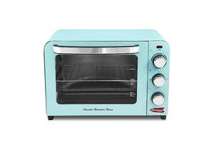 Americana - 6-Slice Retro Toaster Oven Blue - blue - Front_Zoom
