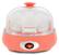 Front. Elite Gourmet - 7-Egg Automatic Egg Cooker - Coral.