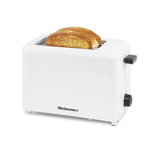 Elite Gourmet - 2 Slice Cool-Touch Toaster - White