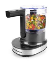 Elite Gourmet - 4-Cup HoverChop Touch Screen Food Chopper - Black - Front_Zoom
