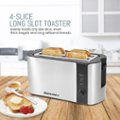 Elite Gourmet ECT-3100## Long Slot 4 Slice Toaster, Reheat, 6 Toast  Settings, Defrost, Cancel Functions, Built-in Warming Rack, Extra Wide  Slots for Bagels Waffles, Stainless Steel & Black - Yahoo Shopping