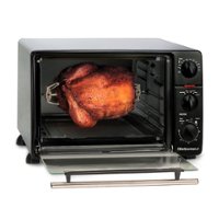 Elite Gourmet - 23L Toaster Oven Broiler with Rotisserie - Black - Front_Zoom
